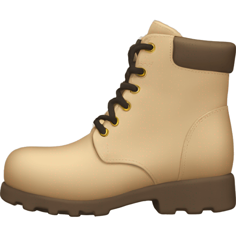 beige chunky boot emoji