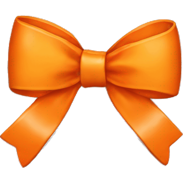 Orange bow emoji