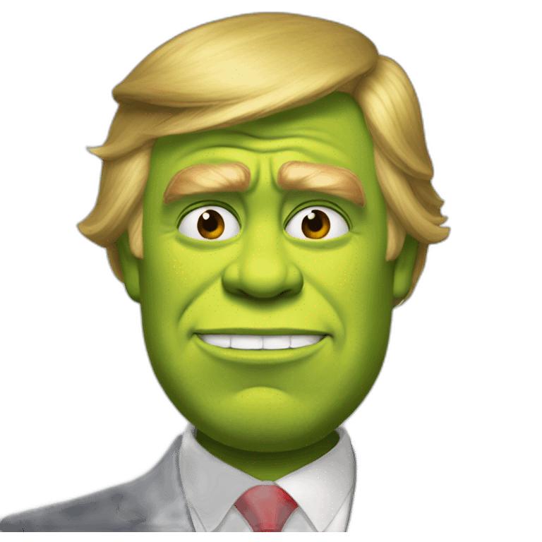 Trump as shrek emoji