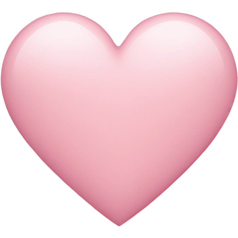 Light pink heart emoji