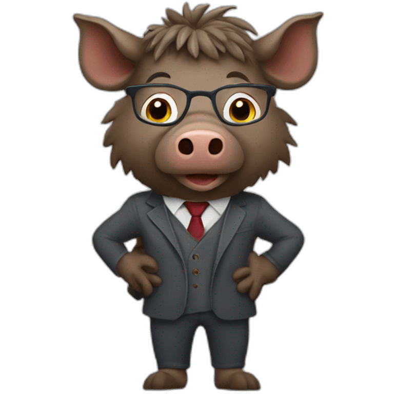 boar as teacher emoji