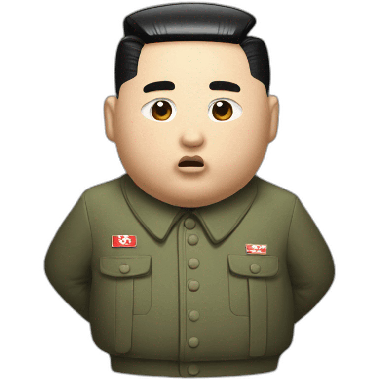 Kim jong un whit nuclear bomb emoji