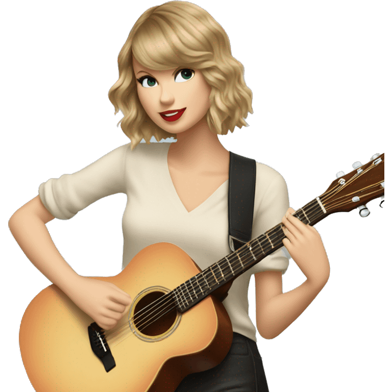 Taylor swift playing the guitar  emoji