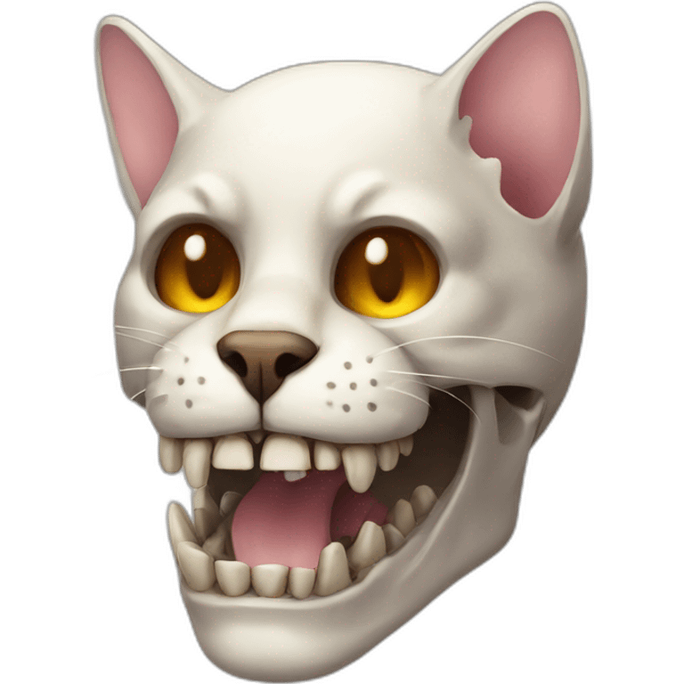 cat on a skull emoji