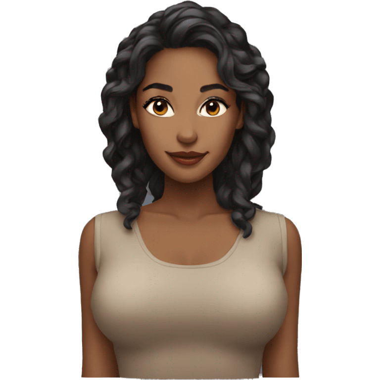 The most beautiful woman emoji