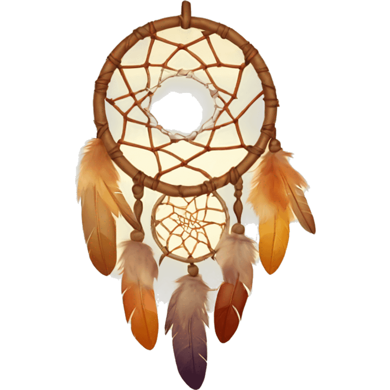 Dreamcatcher in warm tones emoji