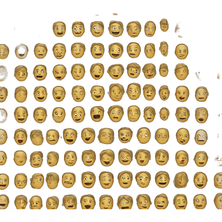 poll ballot with little faces to represent the candidates emoji