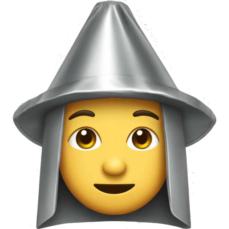 pointy tinfoil hat with chin straps emoji