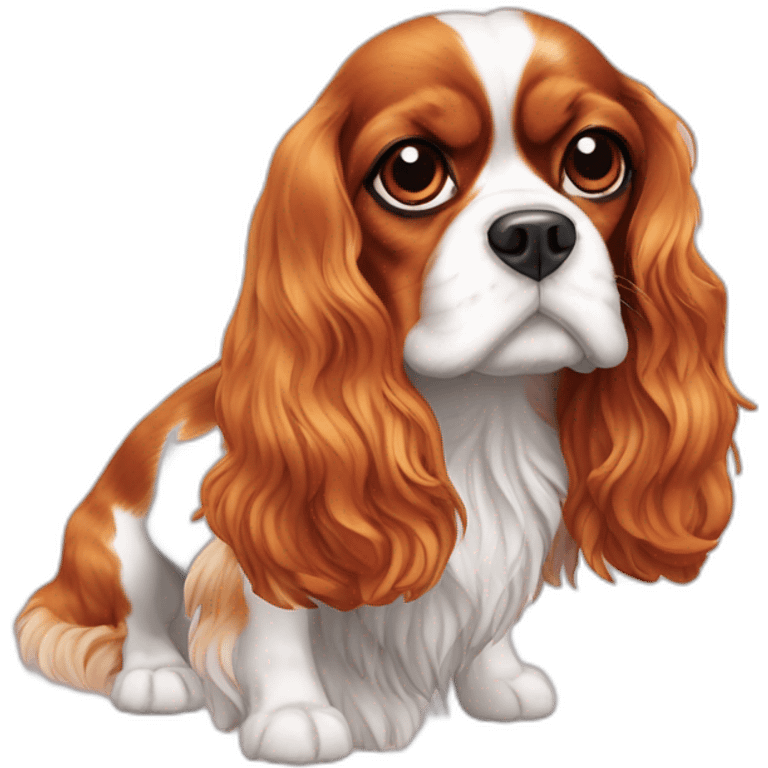 Cavalier King Charles cannes sun emoji