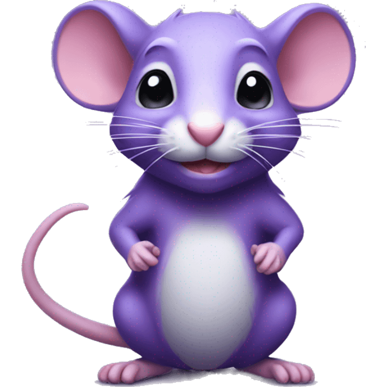 Purple magical rat emoji