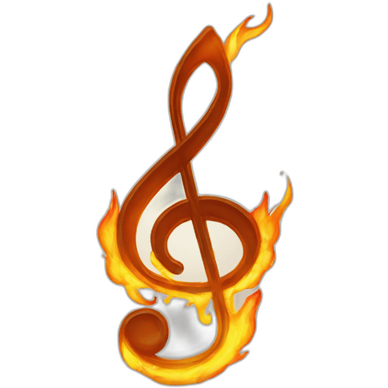 flaming musical note emoji