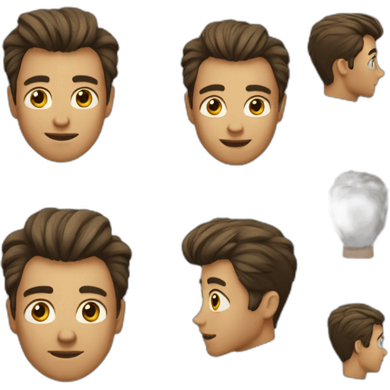 Homme cheveux long emoji