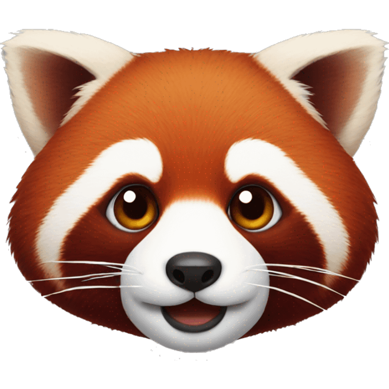 Red panda face emoji