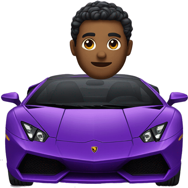 purple lamborghini emoji