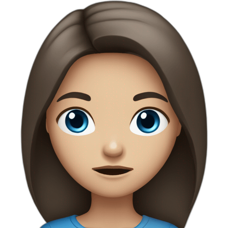 angry-girl-with-blue-eyes-and-long-dark-brown-hair-color emoji