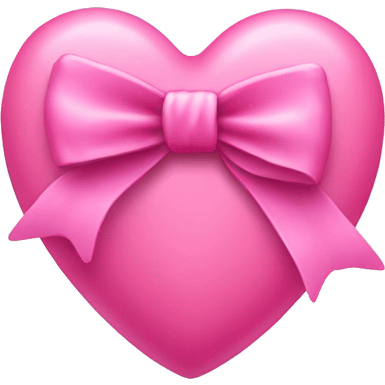 Pink heart with a bow on the right side  emoji