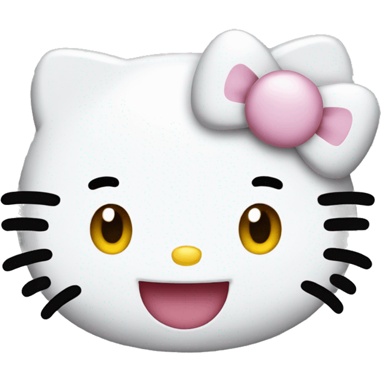 Hello kitty smiling emoji