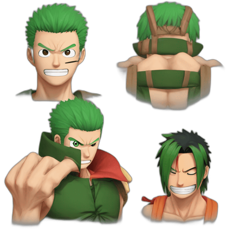 Naruto luffy zoro emoji