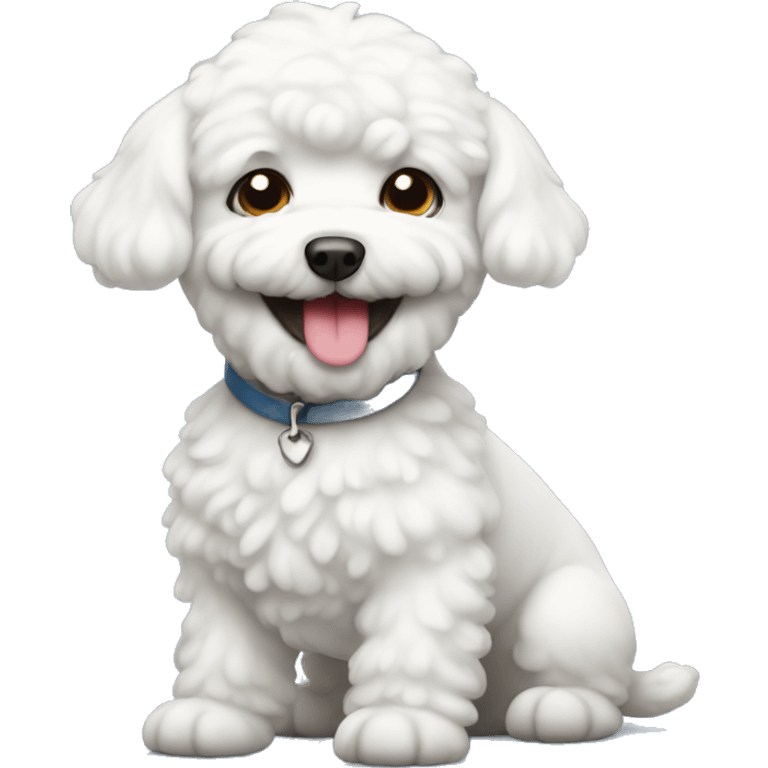 Bichon smiling emoji