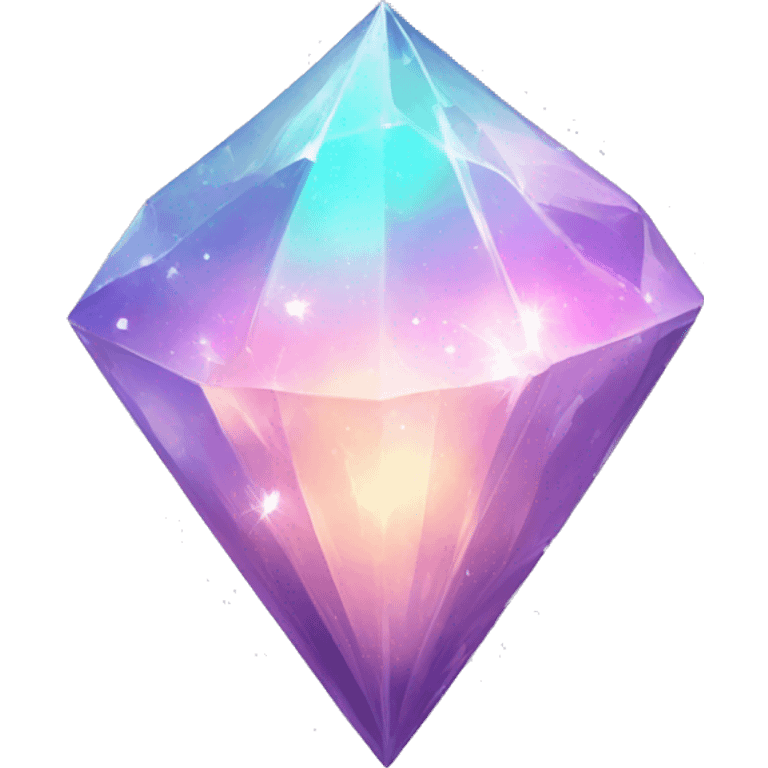 Pastel nebula crystal shard gem emoji