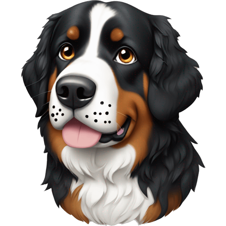 Bernese Mountaindog with Dots on the Nose  emoji