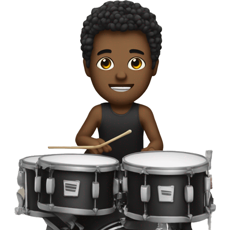 a synth playing the drums emoji