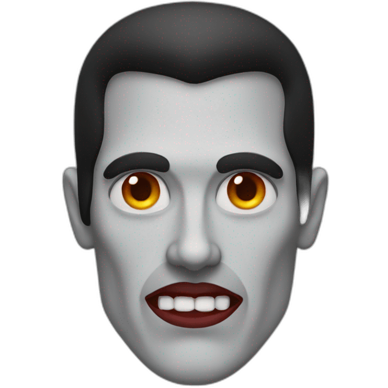 dracula face halloween emoji