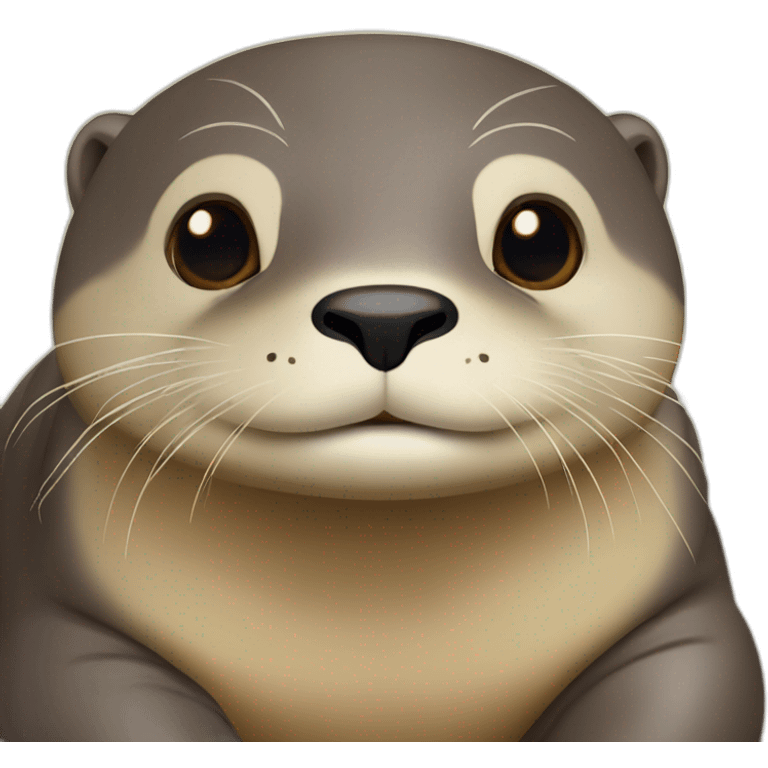 Loutre sur tortue emoji