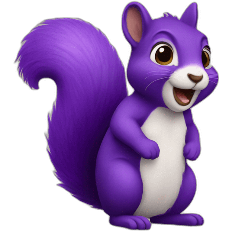 the purple squirrel emoji