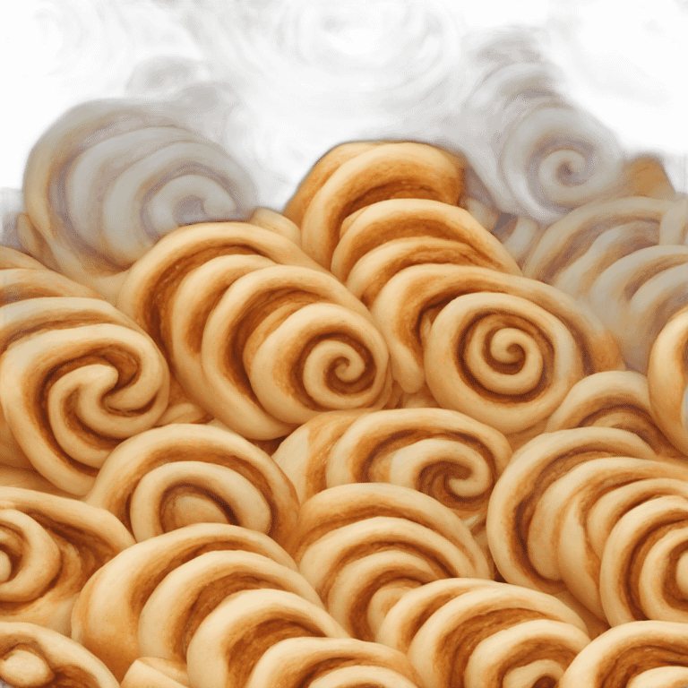 Cinnamon roll pastry emoji