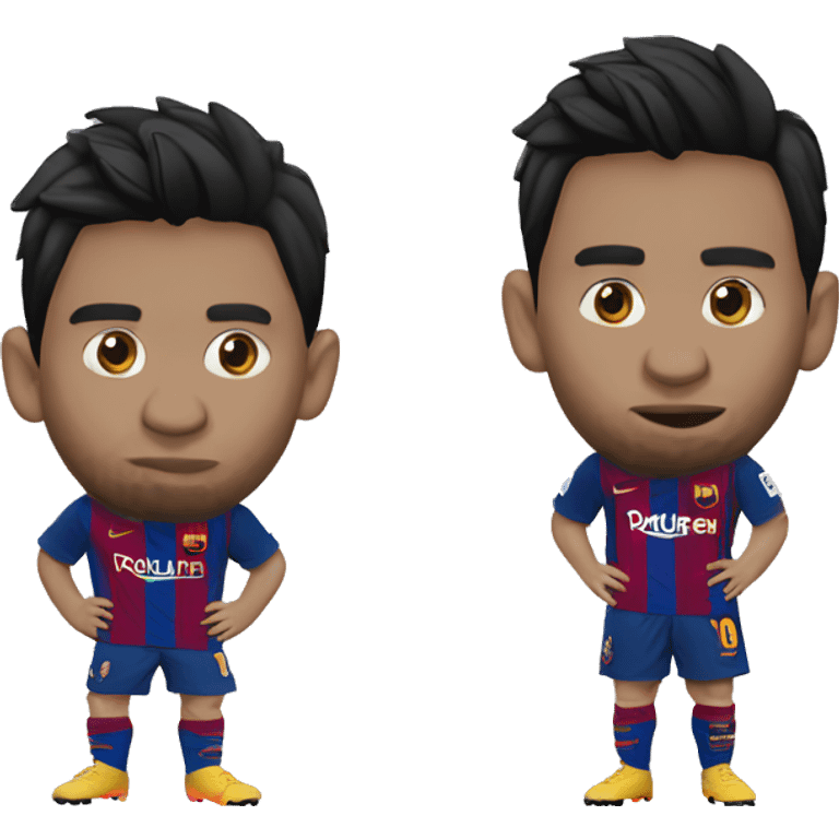 Messi Barcelone chut emoji