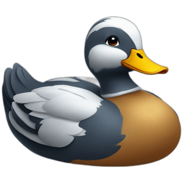 Canard sur canard emoji