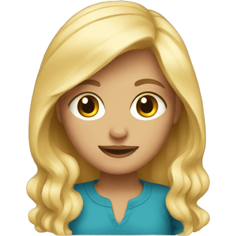 blonde girl emoji