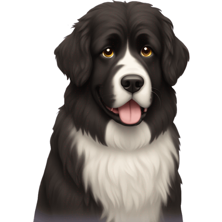 Newfoundland dog emoji