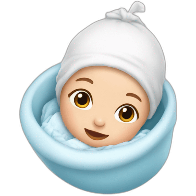 Baby being born emoji