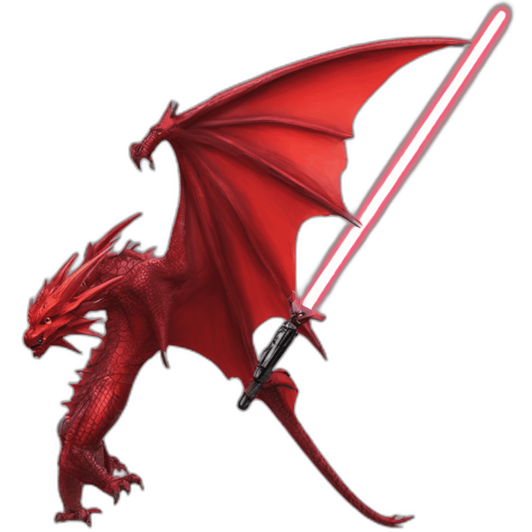 crazy-funny-cyberpunk-red-dragon-head-star-wars-laser-sword-red emoji