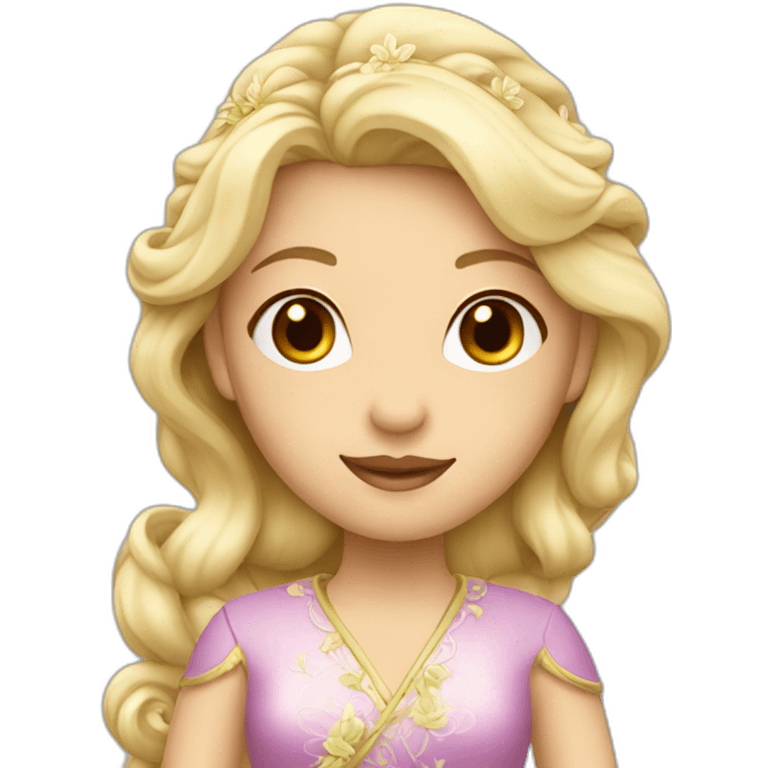 blonde Chinese Jasmine Princess emoji