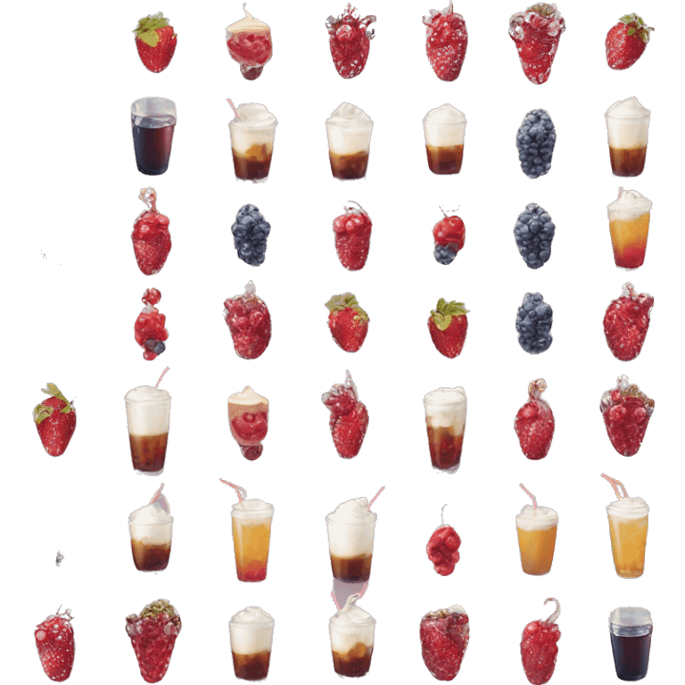 a red bull with vanilla, ice and assorted berries emoji