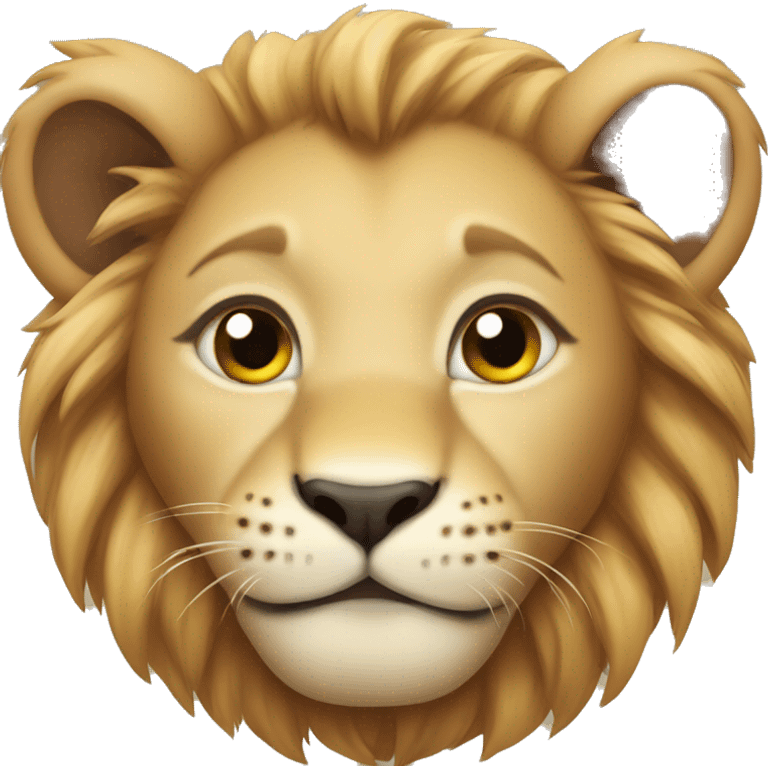 Baby lion emoji