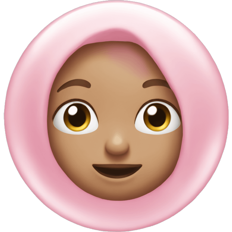 pastel pink bubble emoji