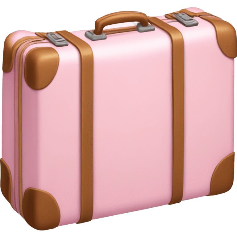 light pink suitcase emoji