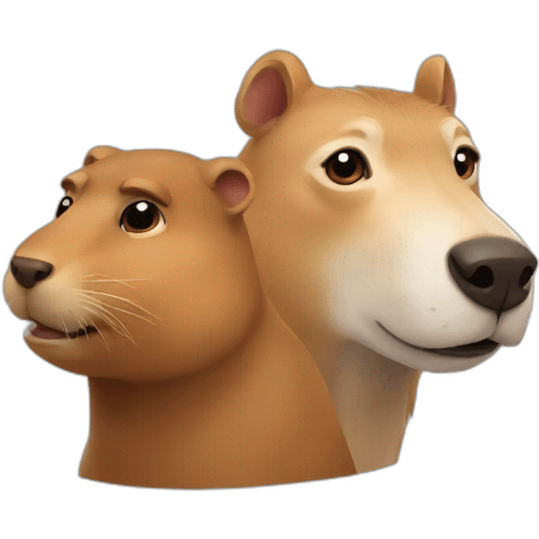 dog and capybara emoji