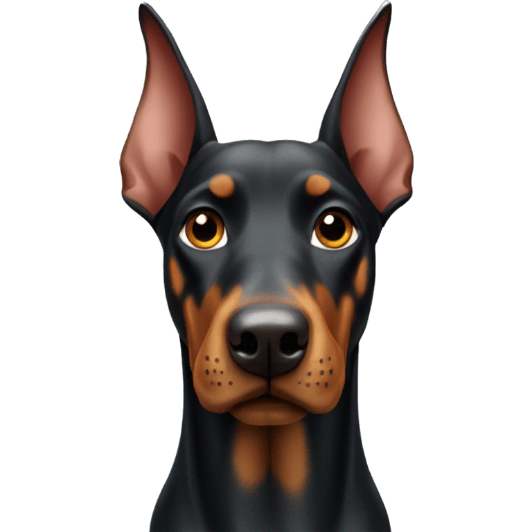 a doberman dog  emoji