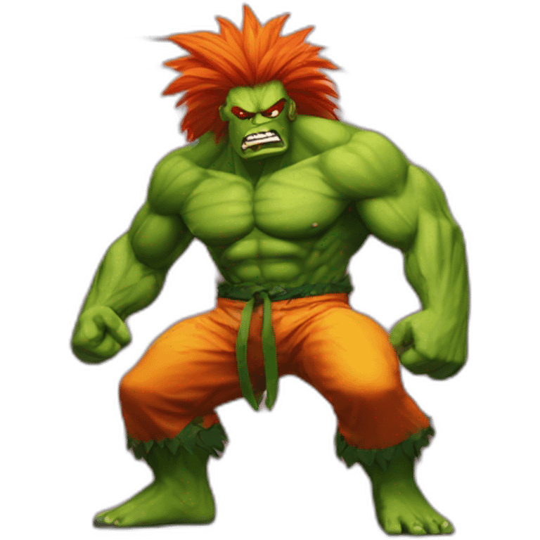 BLANKA ON STREET FIGHTER emoji