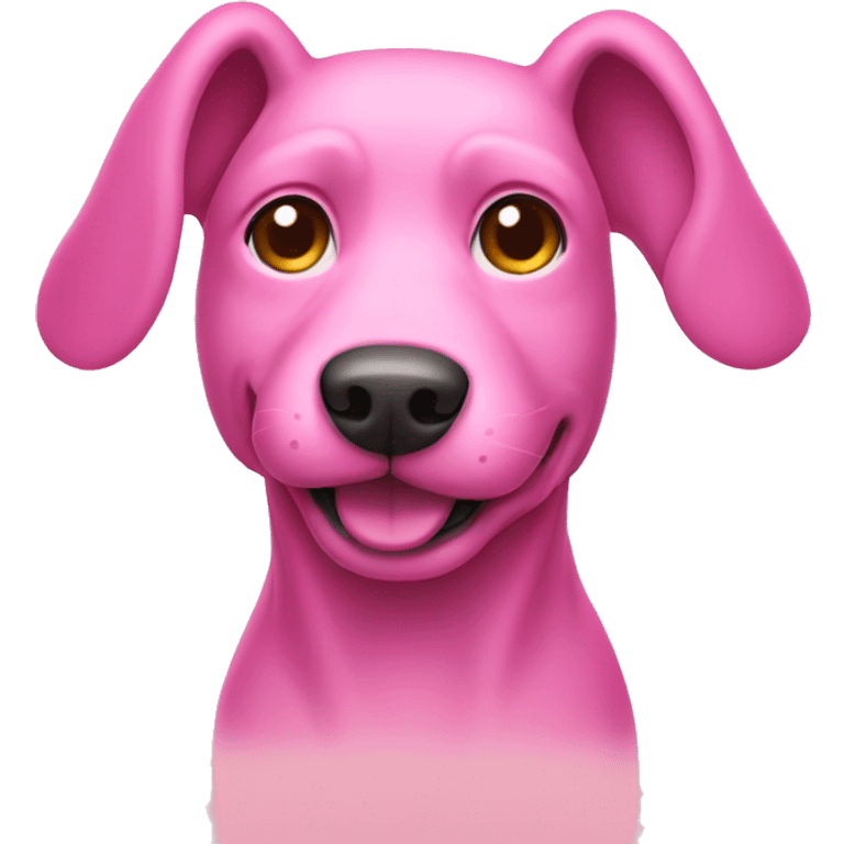 pink dog  emoji