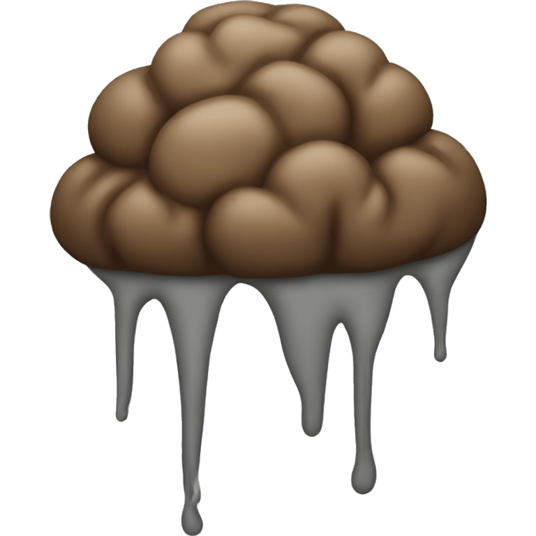 Poop for brains emoji