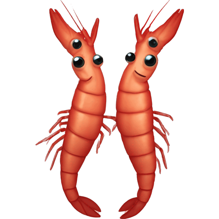 Shrimp romance emoji