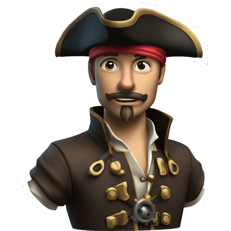 3d model pirate steampunk emoji