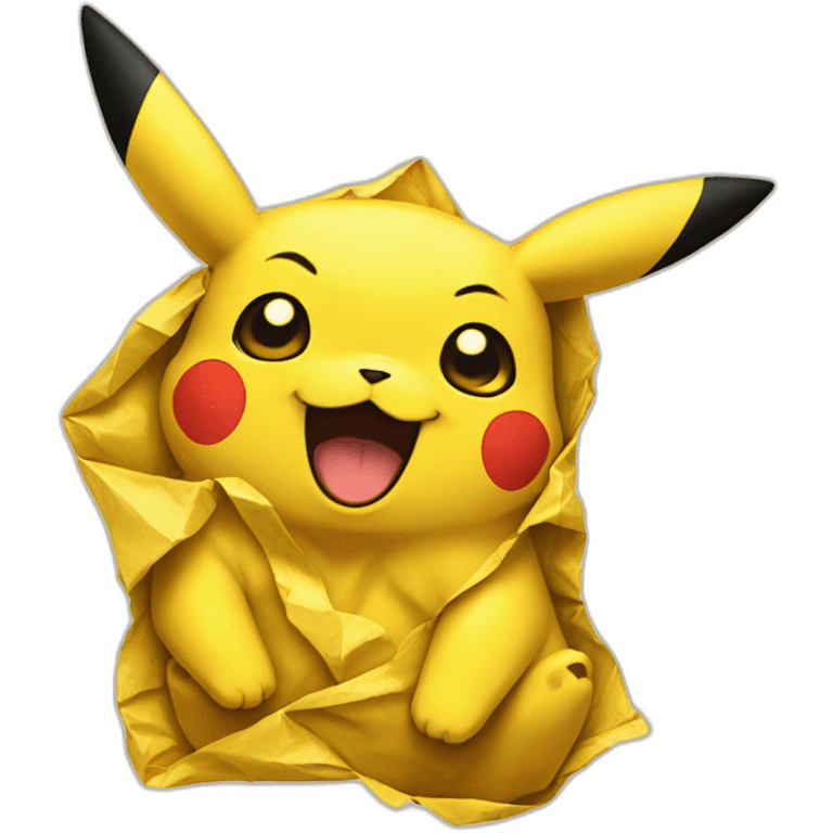 crumpled pikachu emoji