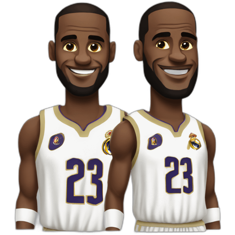 lebron james real madrid emoji